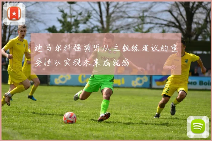 迪马尔科强调听从主教练建议的重要性以实现未来成就感